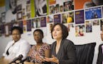 Mayor Betsy Hodges unveiled her Cradle to K Cabinet's final recommendations for improving the lives of very young Mineapolis children and their famili