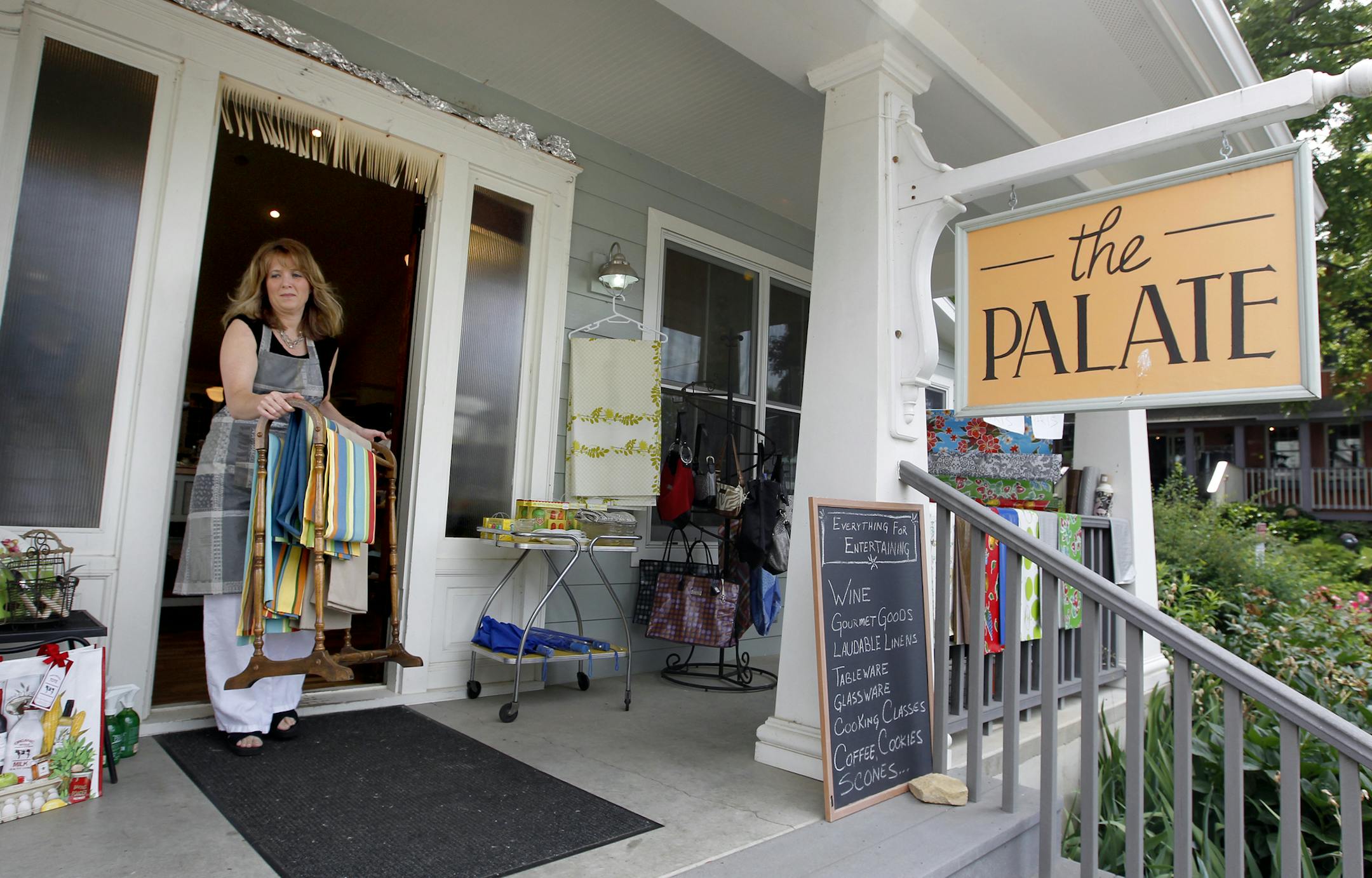 The Southeast of Minnesota is a taste extra by Rick Nelson stopping at least 25 places along his path. In Stockholm, Co-owner Shana Finnegan sets up the porch at the Palate shop] TOM WALLACE ‚Ä¢ twallace@startribune.com __Assignments #20018615A_ June 27, 2011_ SLUG: rn0707_ EXTRA INFORMATION
