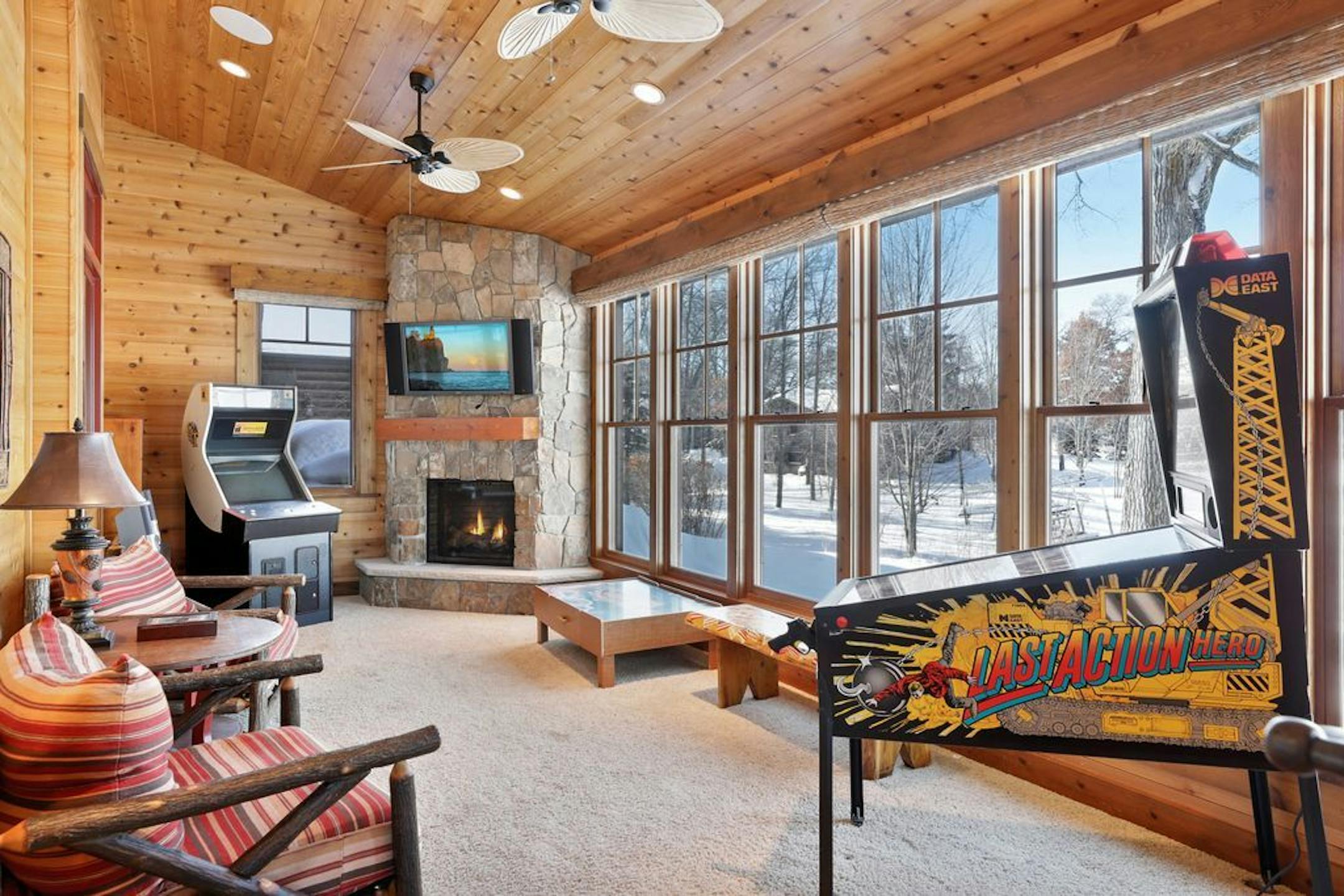 A game room in the main house.