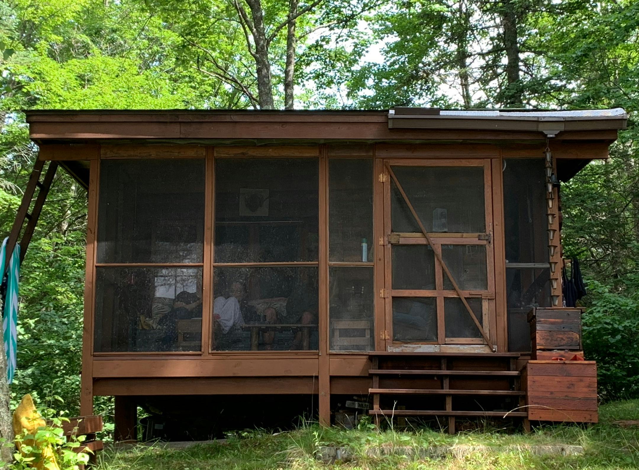 The one-room structure on Tea Lake is about as rustic as it gets.
