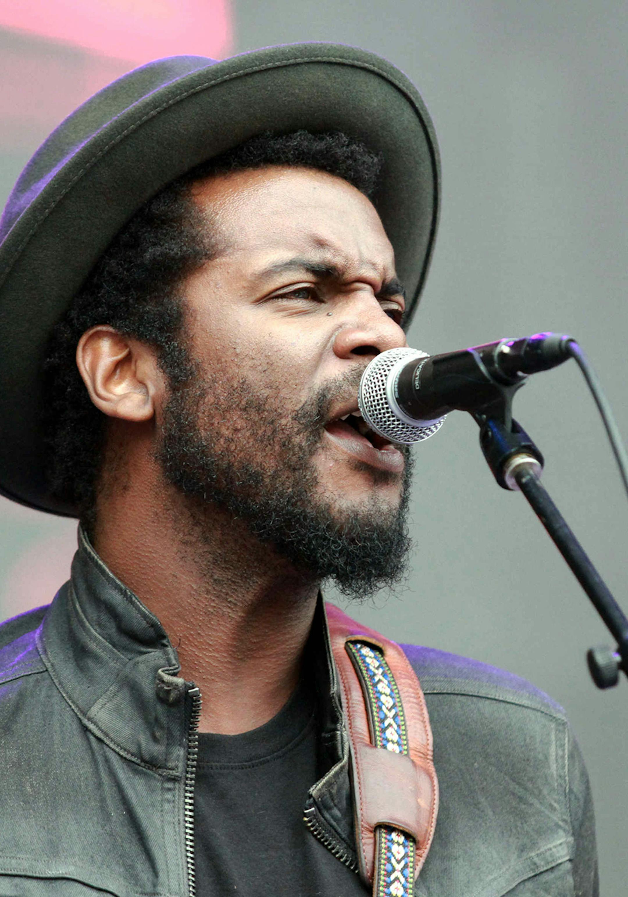 Gary Clark, Jr. performs as the opener for Foo Fighters at Centennial Olympic Park on Sunday, October 4, 2015, in Atlanta. (Photo by Robb D. Cohen/Invision/AP) ORG XMIT: INVW