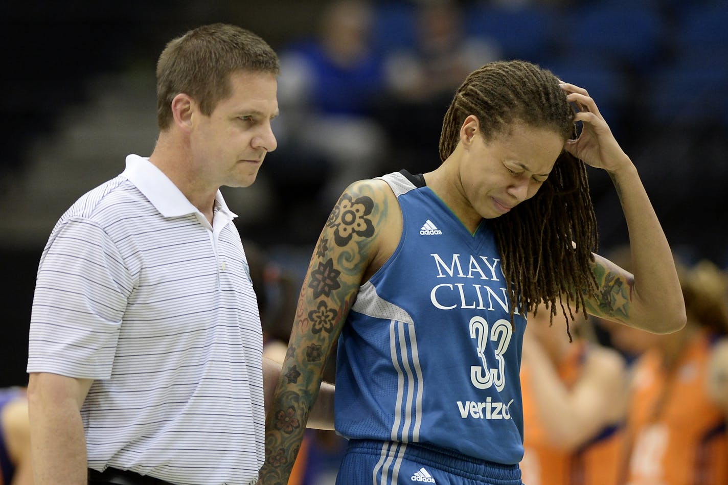 Minnesota Lynx guard Seimone Augustus (33)