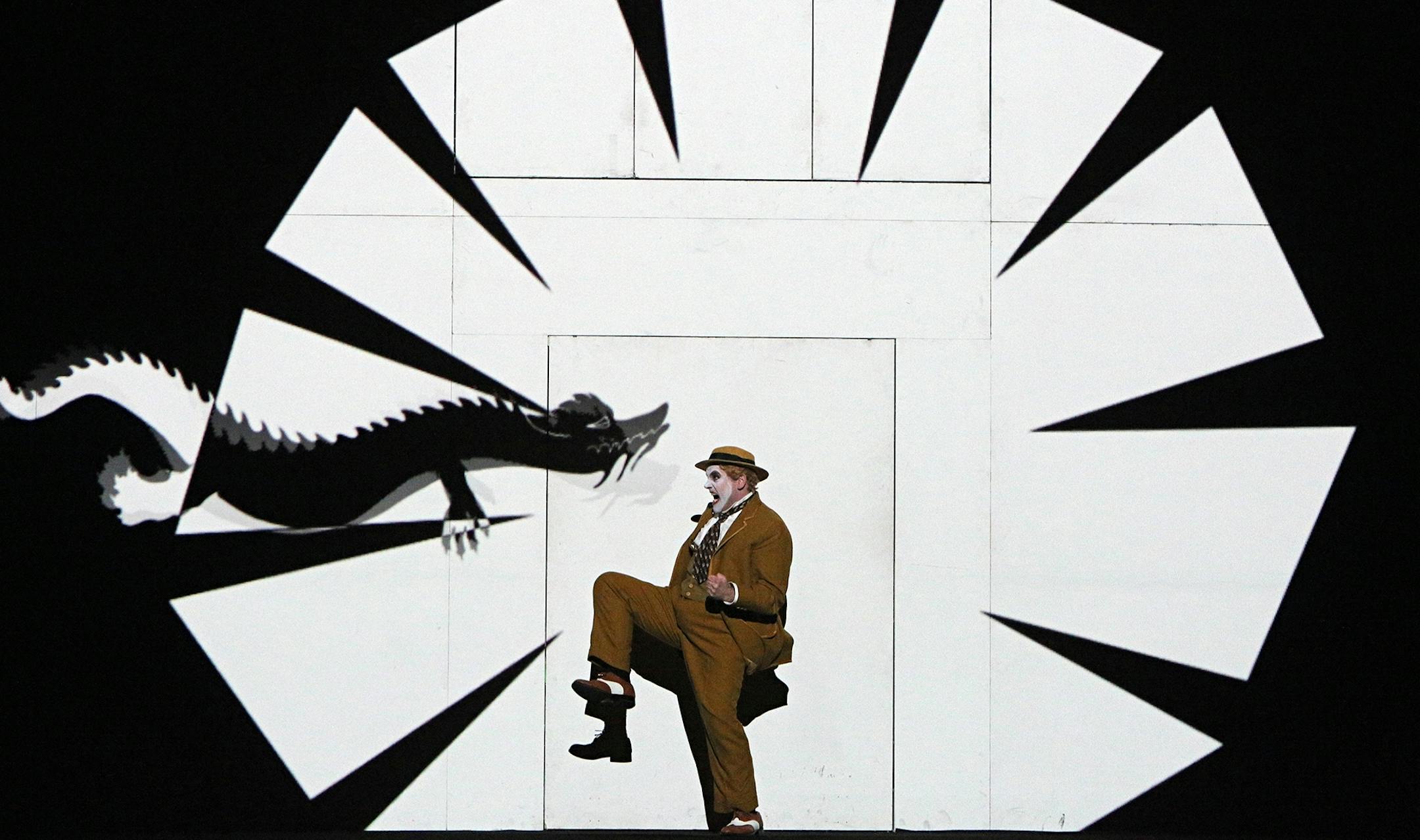 Credit: Michal Daniel Andrew Wilkowske as Papageno in the Minnesota Opera production of The Magic Flute Music by Wolfgang Amadeus Mozart Libretto by Emanuel Schikaneder World premiere at the Theater auf der Wieden, Vienna September 30, 1791 ¬† Creative Team Conductor - Aaron Breid Production - Suzanne Andrade and Barrie Kosky for Komische Oper Berlin Animation Designer - Paul Barritt Concept - 1927 (Suzanne Andrade and Paul Barritt) and Barrie Kosky Set and Costume Designer - Esther