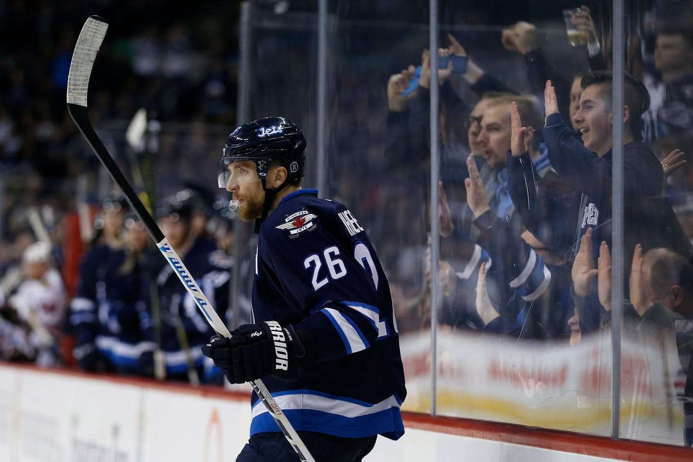 The Winnipeg Jets' Blake Wheeler