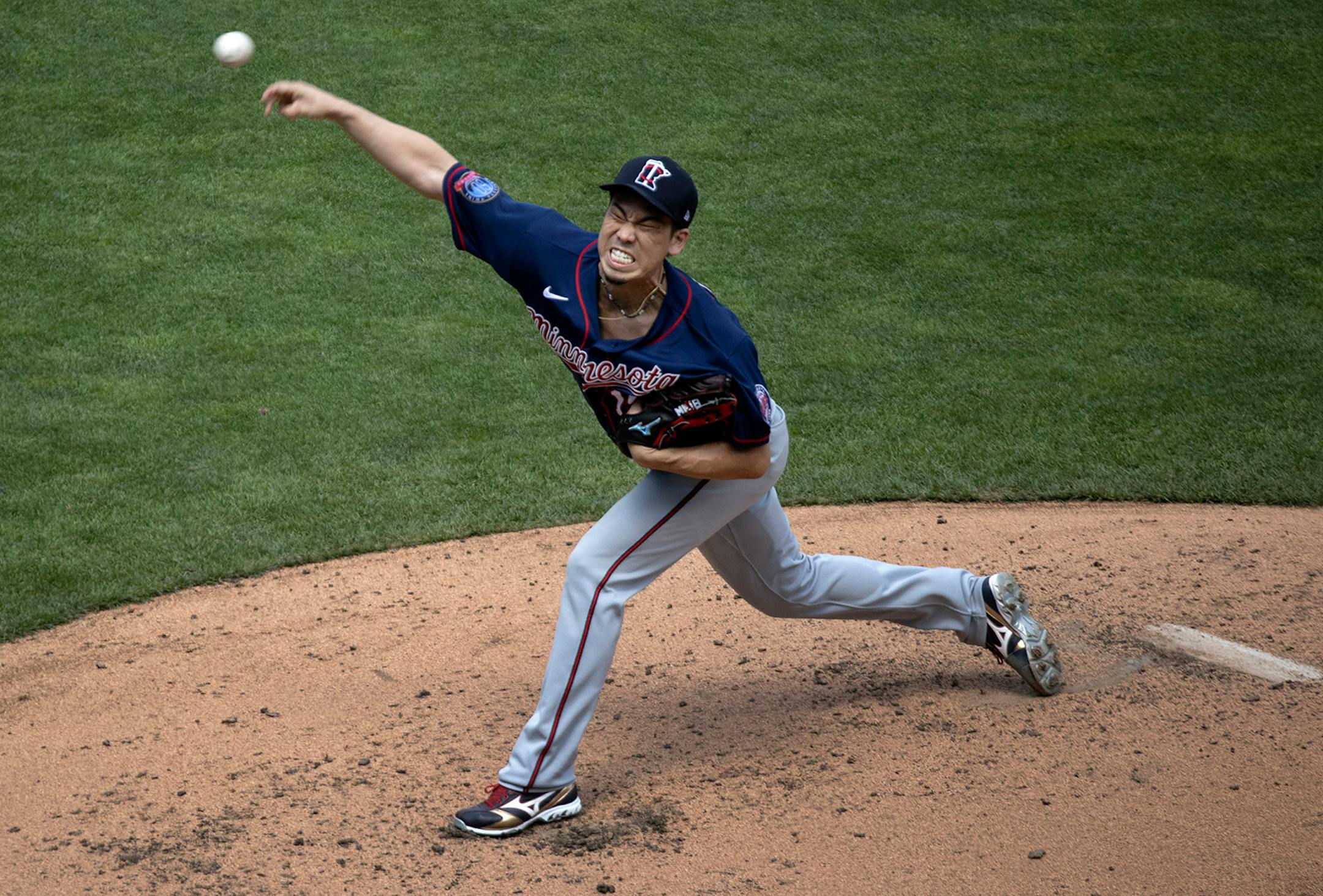 Twins starter Kenta Maeda pitched Monday at Target Field.