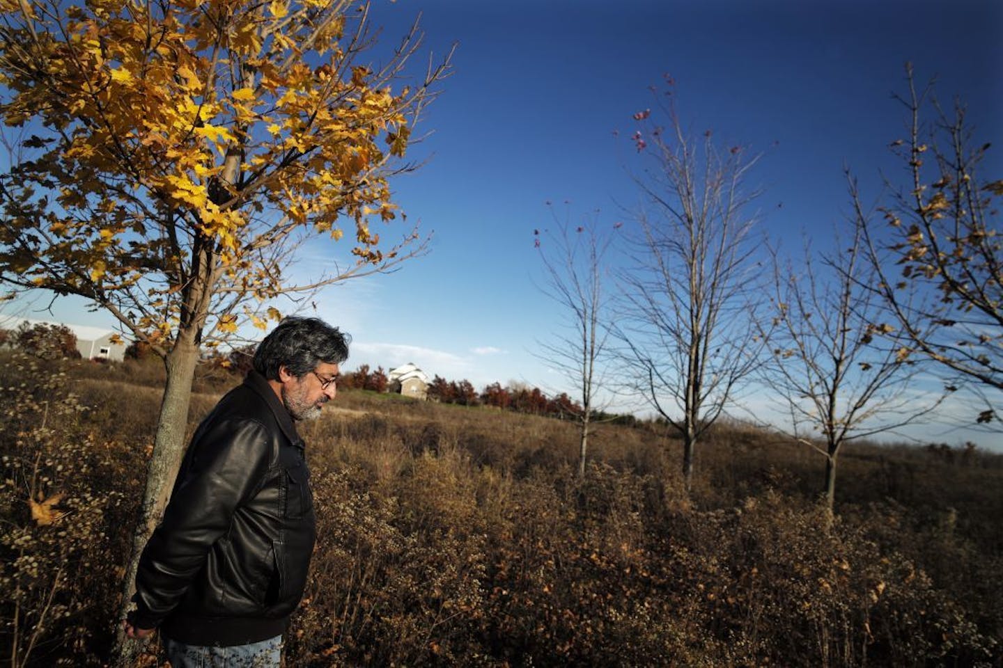 Hyde Aziz, a board member of the Al Maghfirah Cemetery Association gave a tour of the proposed Islamic cemetery in Castle Rock Township. The association has sued the township after it said the land could not be used as a cemetery.