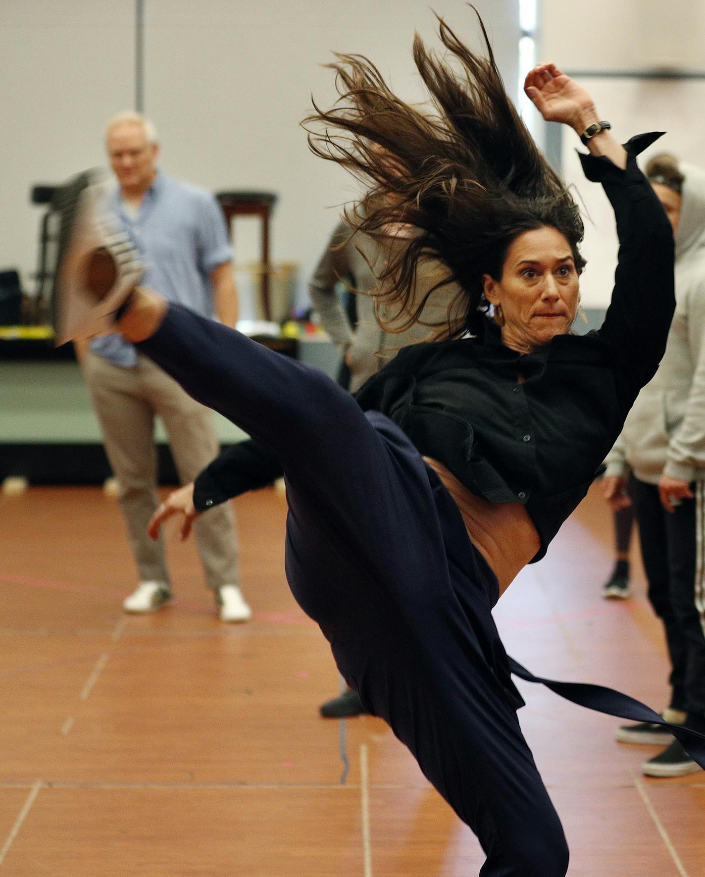 Choreographer Maija Garcia worked with dancers during the rehearsal of West Side Story and the Guthrie Theater Wednesday June 6, 2018 in Minneapolis, MN. ] JERRY HOLT &#xef; jerry.holt@startribune.com