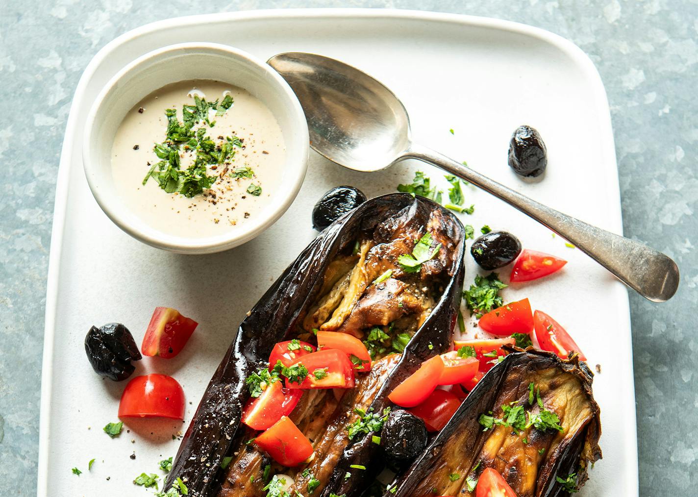 Baba Ghanoui, or eggplant spread, is a versatile dip. Recipe by Beth Dooley, photo by Mette Nielsen, Special to the Star Tribune