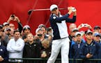 Team USA's Jordan Spieth had a painting commissioned of his first Ryder Cup experience in Scotland.