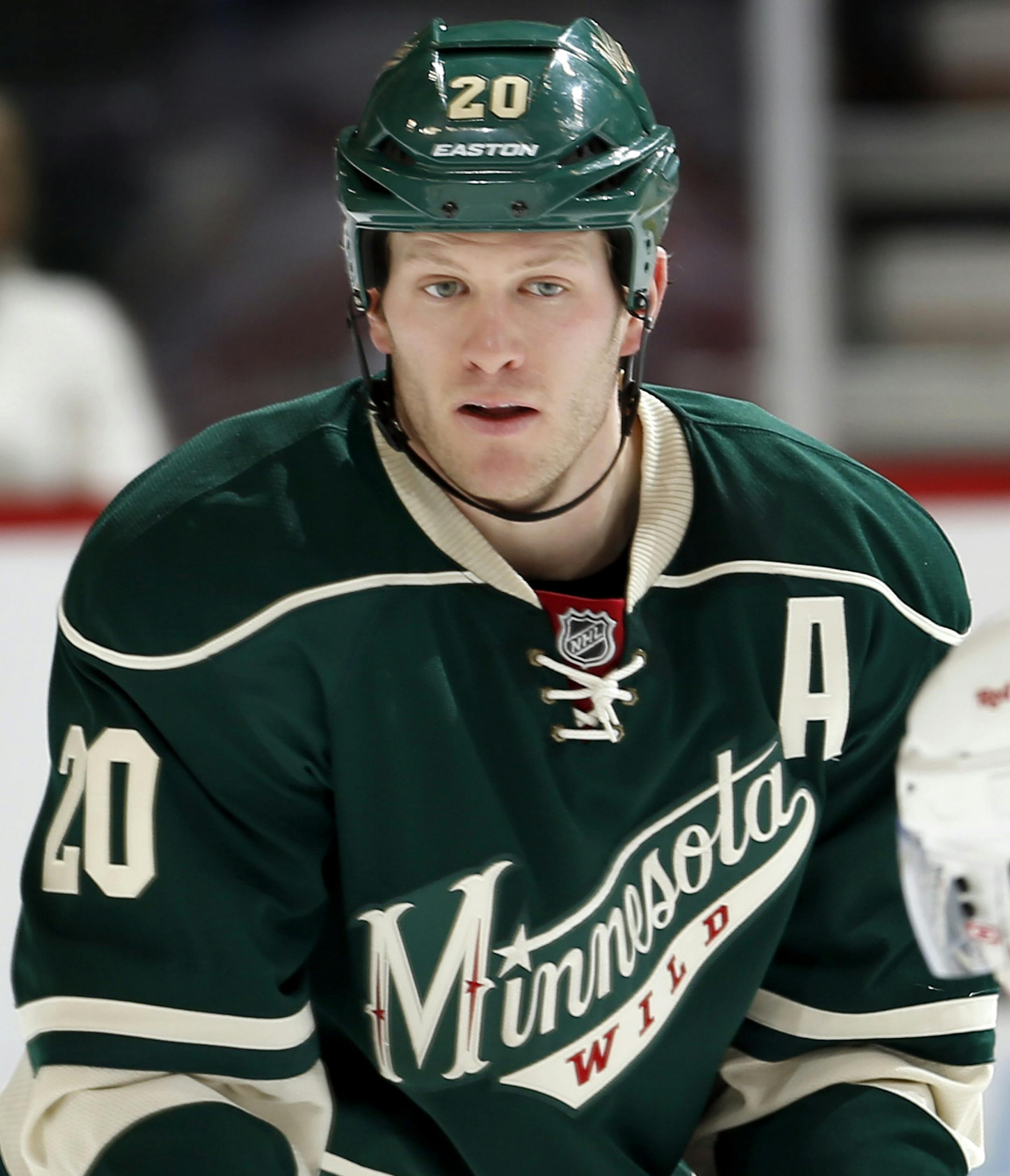 Ryan Suter (20) of the Minnesota Wild. ] CARLOS GONZALEZ cgonzalez@startribune.com - February 17, 2013, St. Paul, Minn., Xcel Energy Center, NHL, Minnesota Wild vs. Detroit Red Wings ORG XMIT: MIN1302182036484280