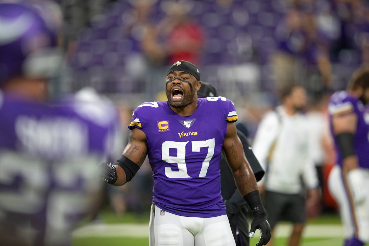 Vikings defensive end Everson Griffen spent 10 years with the team, but opted out in February and has agreed with the Cowboys.