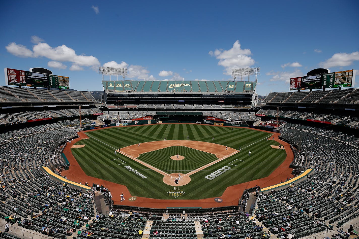 The Oakland Athletics and the Arizona Diamondbacks at RingCentral Coliseum on June 9, 2021, in Oakland, California. (Lachlan Cunningham/Getty Images/TNS) ORG XMIT: 77556388W