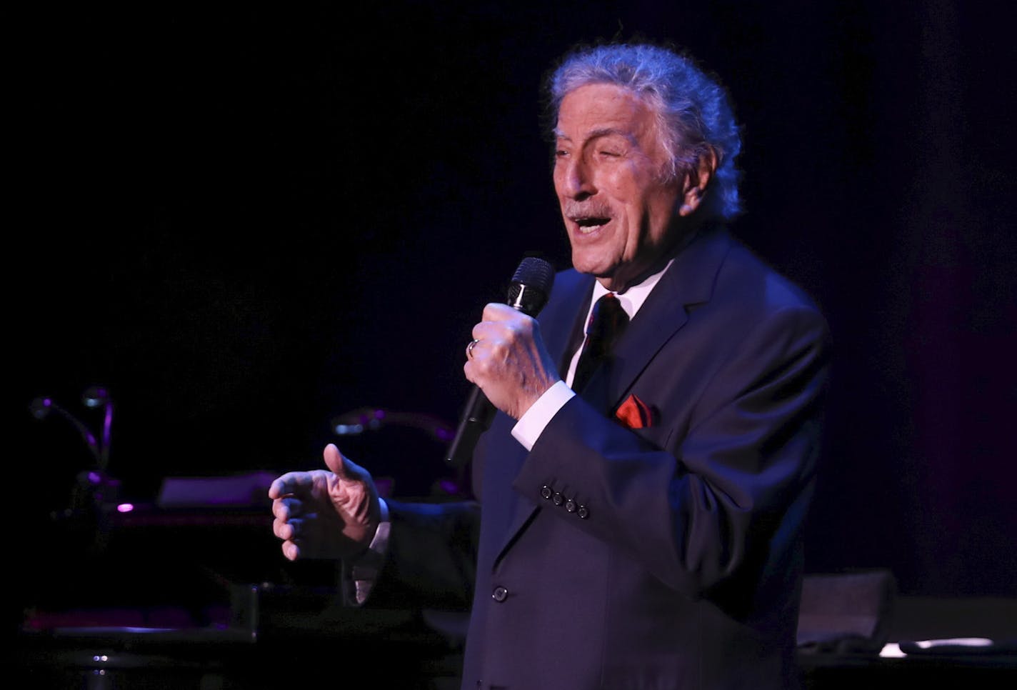 Tony Bennett, with pianist Tom Ranier and guitarist Gray Sargent, early in his show at the State Theatre. ] JEFF WHEELER &#x2022; jeff.wheeler@startribune.com Tony Bennett, the 91 year-old jazz singer, performed at the State Theatre in Minneapolis Thursday night, May 10, 2018. His daughter, Antonia, opened for him.