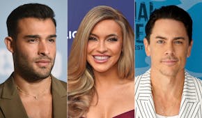 This combination of photos shows Sam Asghari, Chrishell Stause and Tom Sandoval who are part of the cast for the third season of "The Traitors."