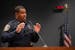 Bloomington Police Chief Booker Hodges gave an update on public safety at a meeting of the Bloomington City Council Monday night, May 8, 2023 in Bloom