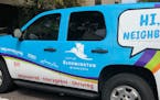 A 2009 Chevy Tahoe in the city's fleet has been repurposed into the Bloomington Engagement Vehicle.