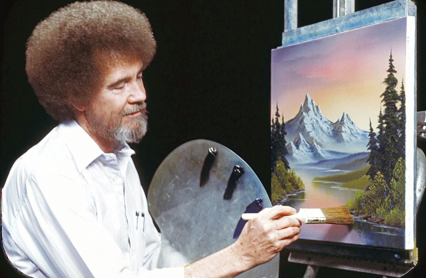 The sound of Bob Ross' baritone voice and his paintbrush made him an accidental pioneer of ASMR.