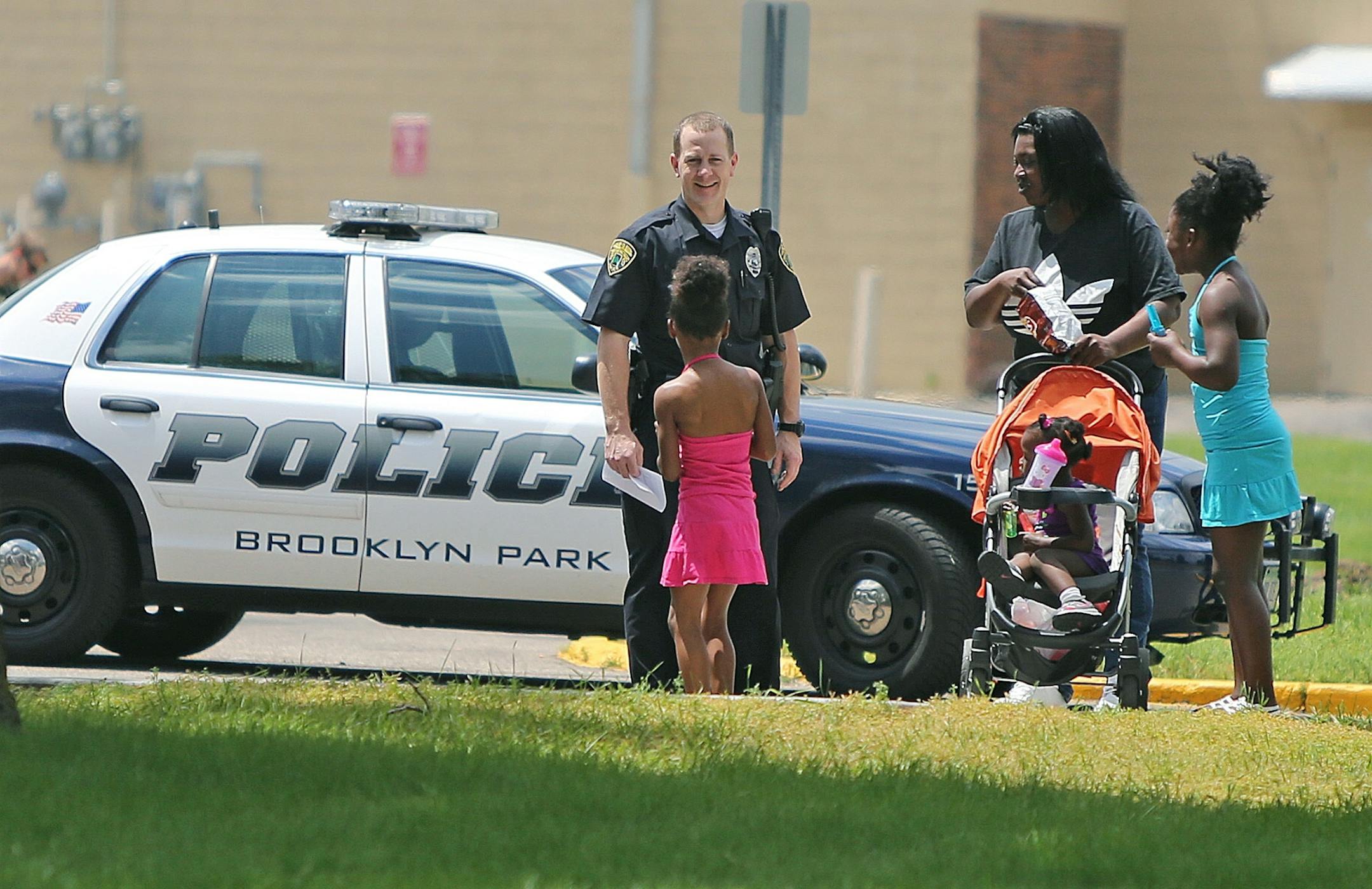 Brooklyn Park police stopped and questioned everyone entering the Moonraker Apartments after a call was made early in the morning that a two-month-old baby had gone missing Tuesday.