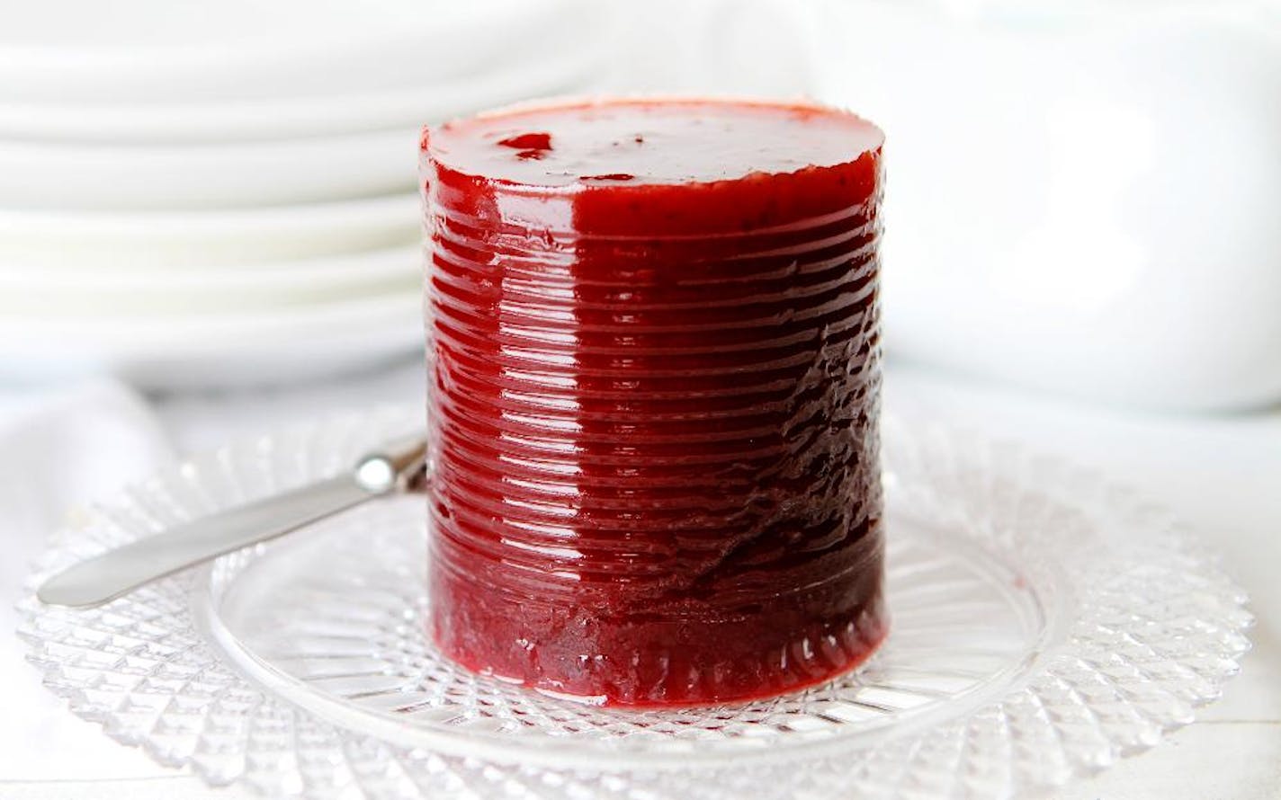 Canned cranberry sauce is a tradition in Amanda Rettke's family.