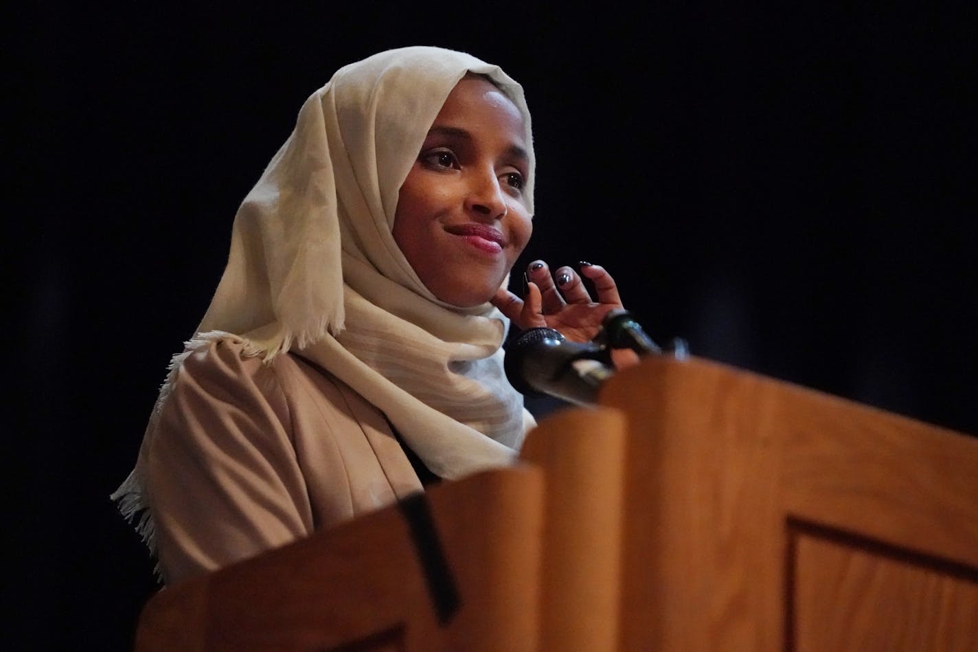 US Congresswoman Ilhan Omar holds a Medicare for All town hall with Rep. Pramila Jayapal and a number of other state lawmakers.