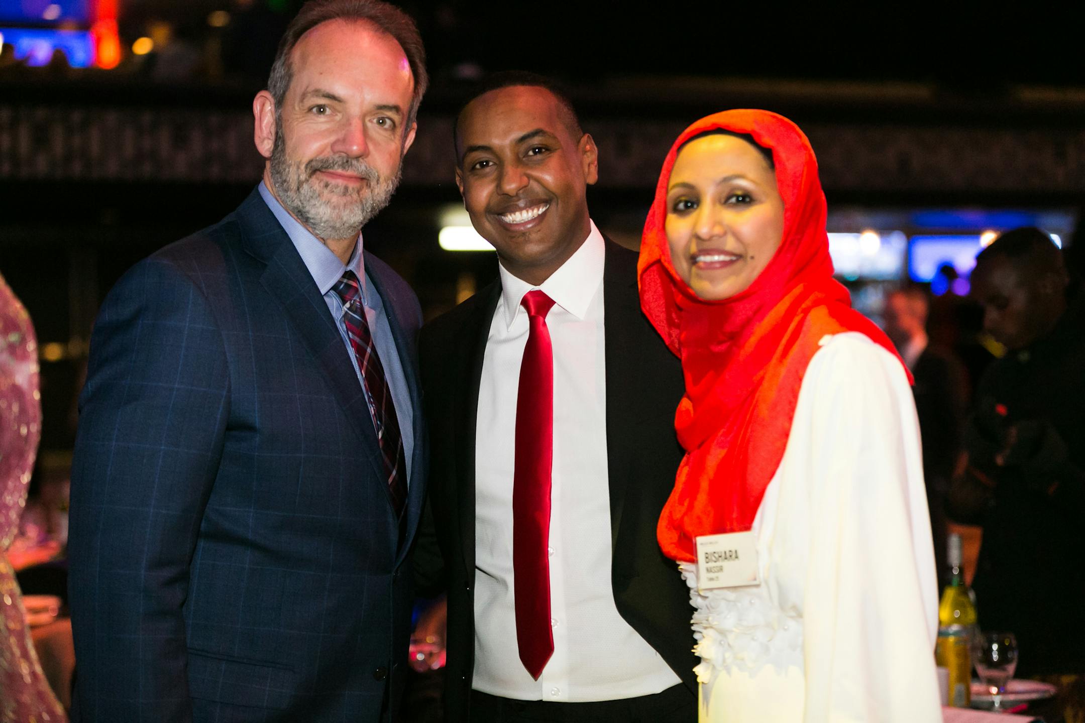 ARC President and CEO Daniel Wordsworth, Ibrahim Osman and Bishara Nassir.