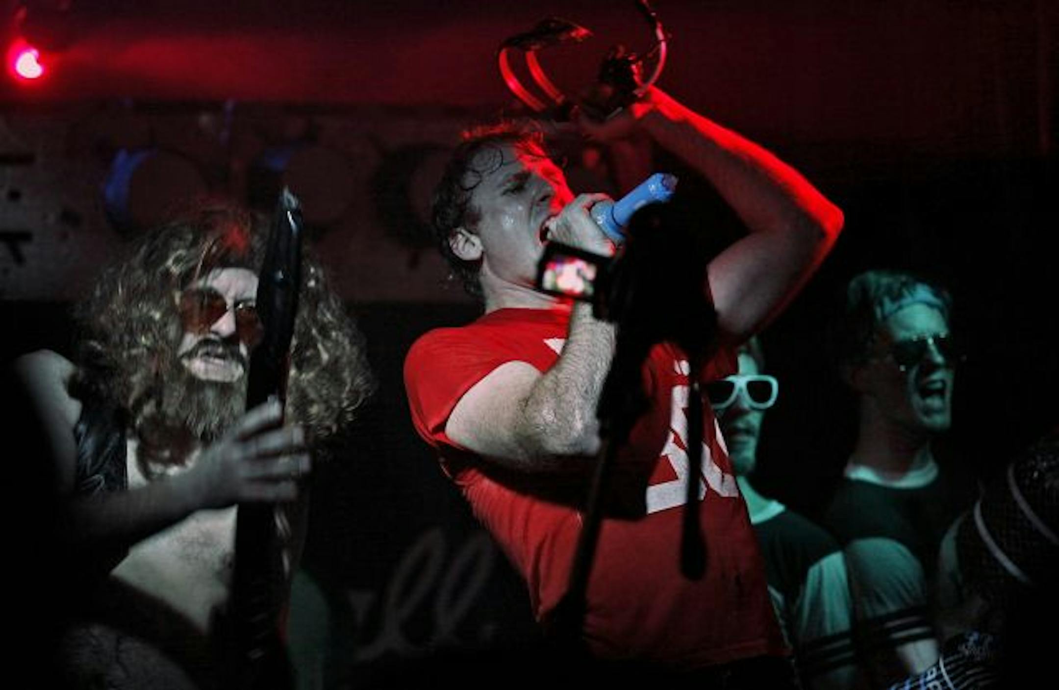 The band Hawaii Show played to the Uptown crowd.