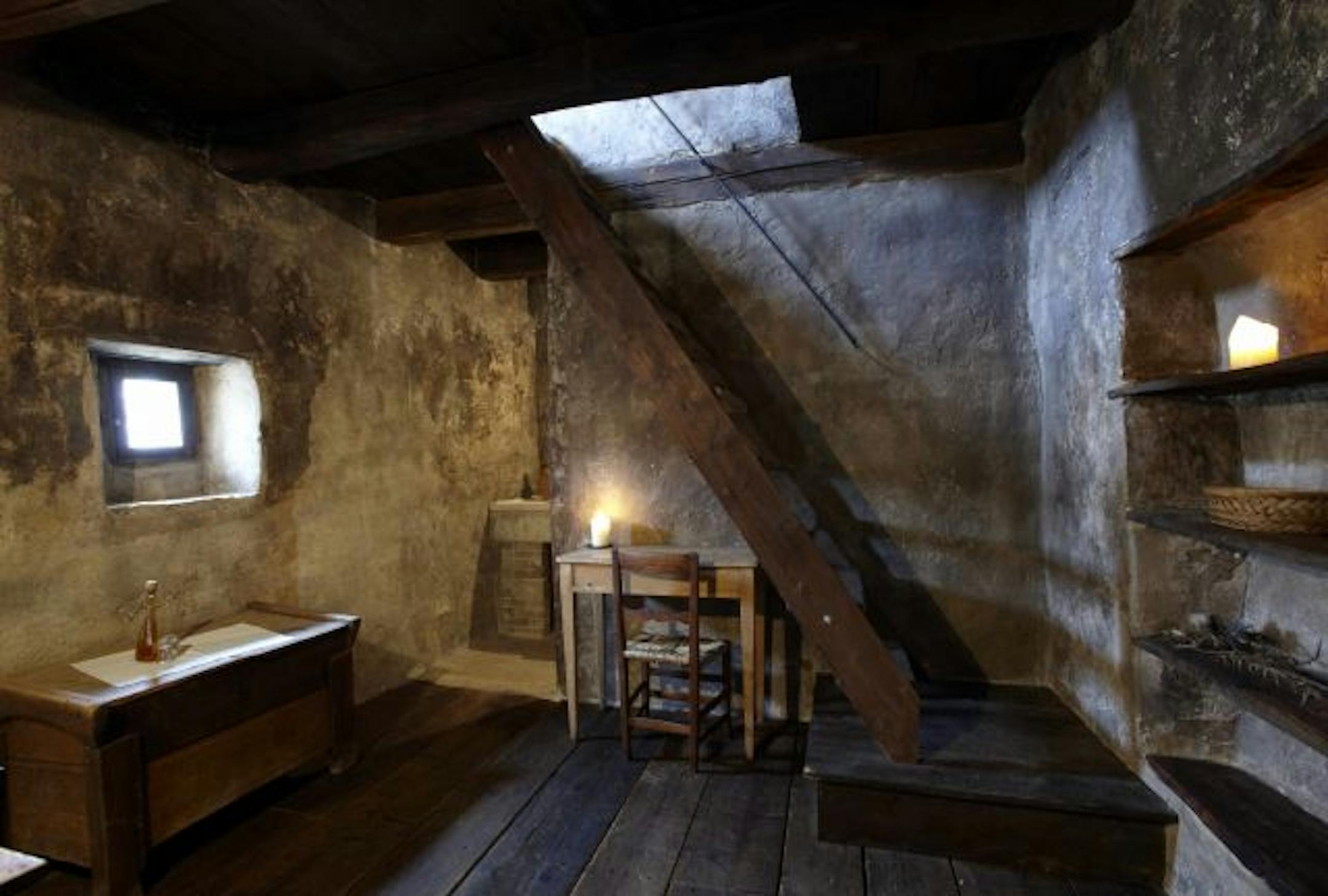 This ancient-looking apartment is among the "hotel rooms" available at Sextantio, in the Abruzzo region of Italy.