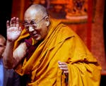 At the Minneapolis Convention Center, the Dalai Lama addressed a mostly Tibetan audience as part of a stay in Minnesota that includes visiting the May