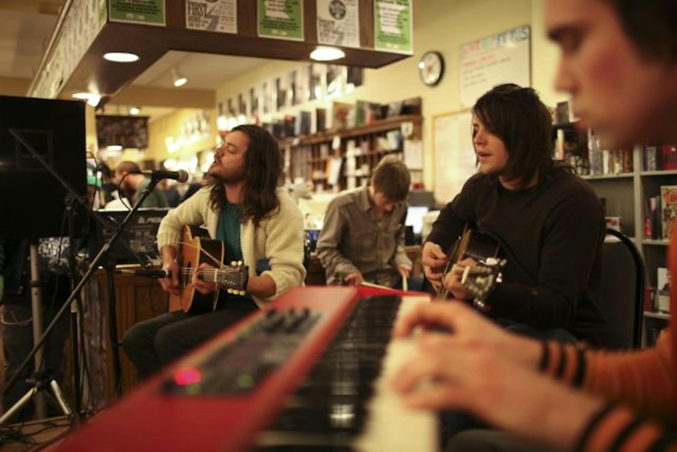 The band Solid Gold performed recently at the Electric Fetus, the iconic record store in Minneapolis that is helping launch ThinkIndie, a music download service for local acts, especially those without recording contracts.