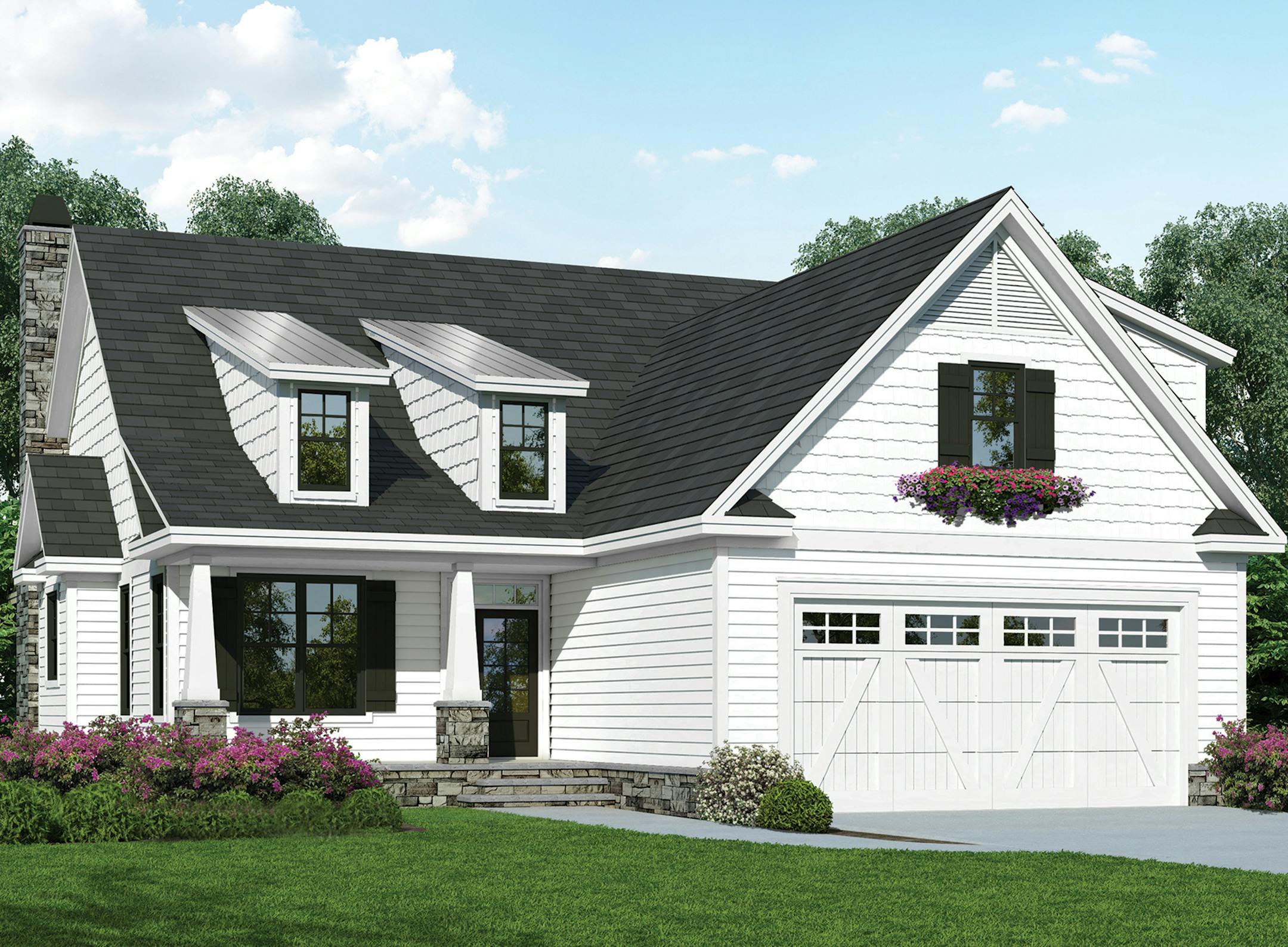 A modern take on a farmhouse.