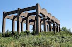 Ruins of an ammunition plant sit on a portion of the UMore Park property in Rosemount, Minn., on Tuesday, July 23, 2013. ] (ANNA REED/STAR TRIBUNE) an