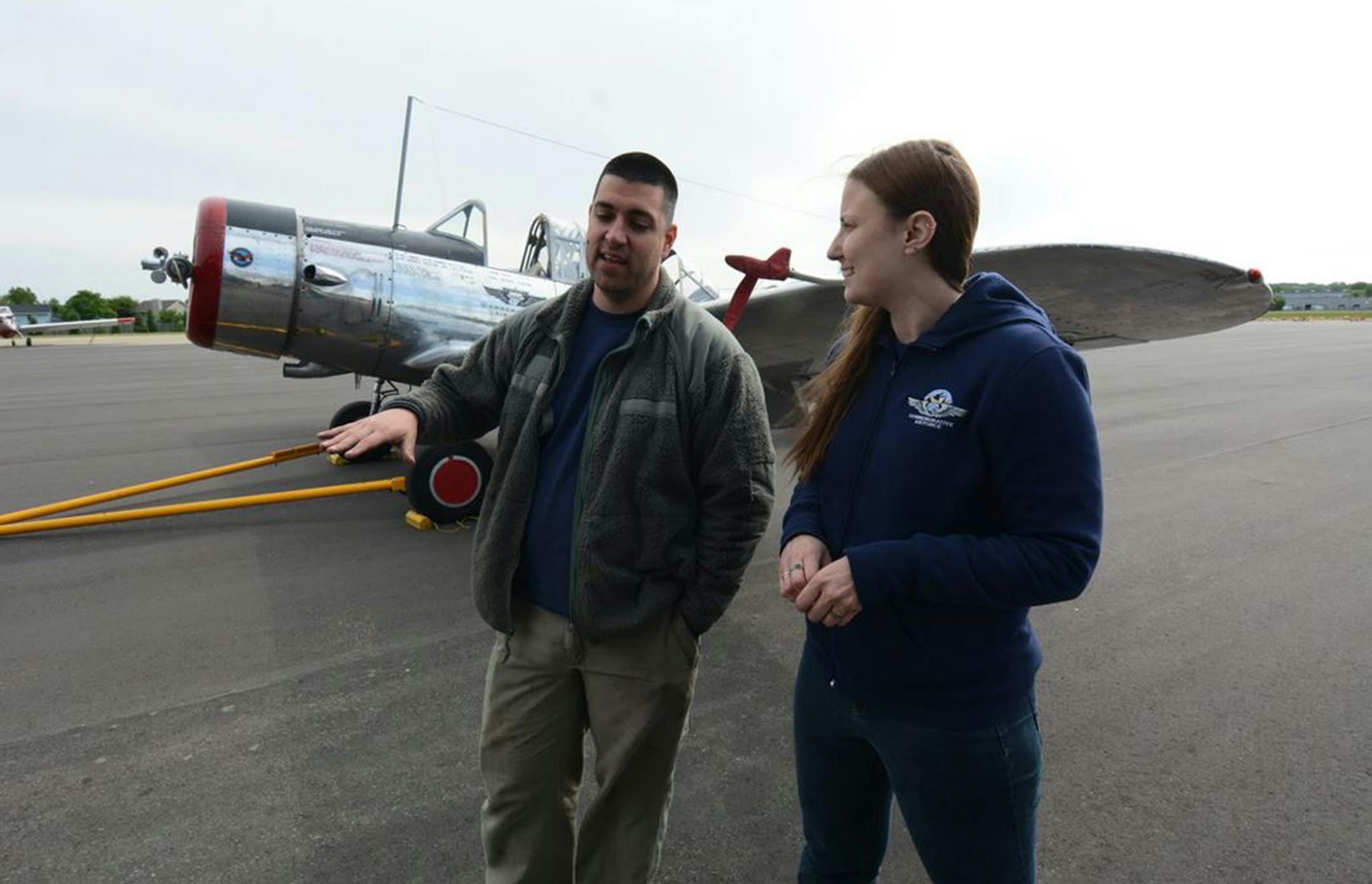 Jim and Amy Lauria, of Inver Grove Heights, met when they were volunteering for the Minnesota wing of the Commemorative Air Force and later married.