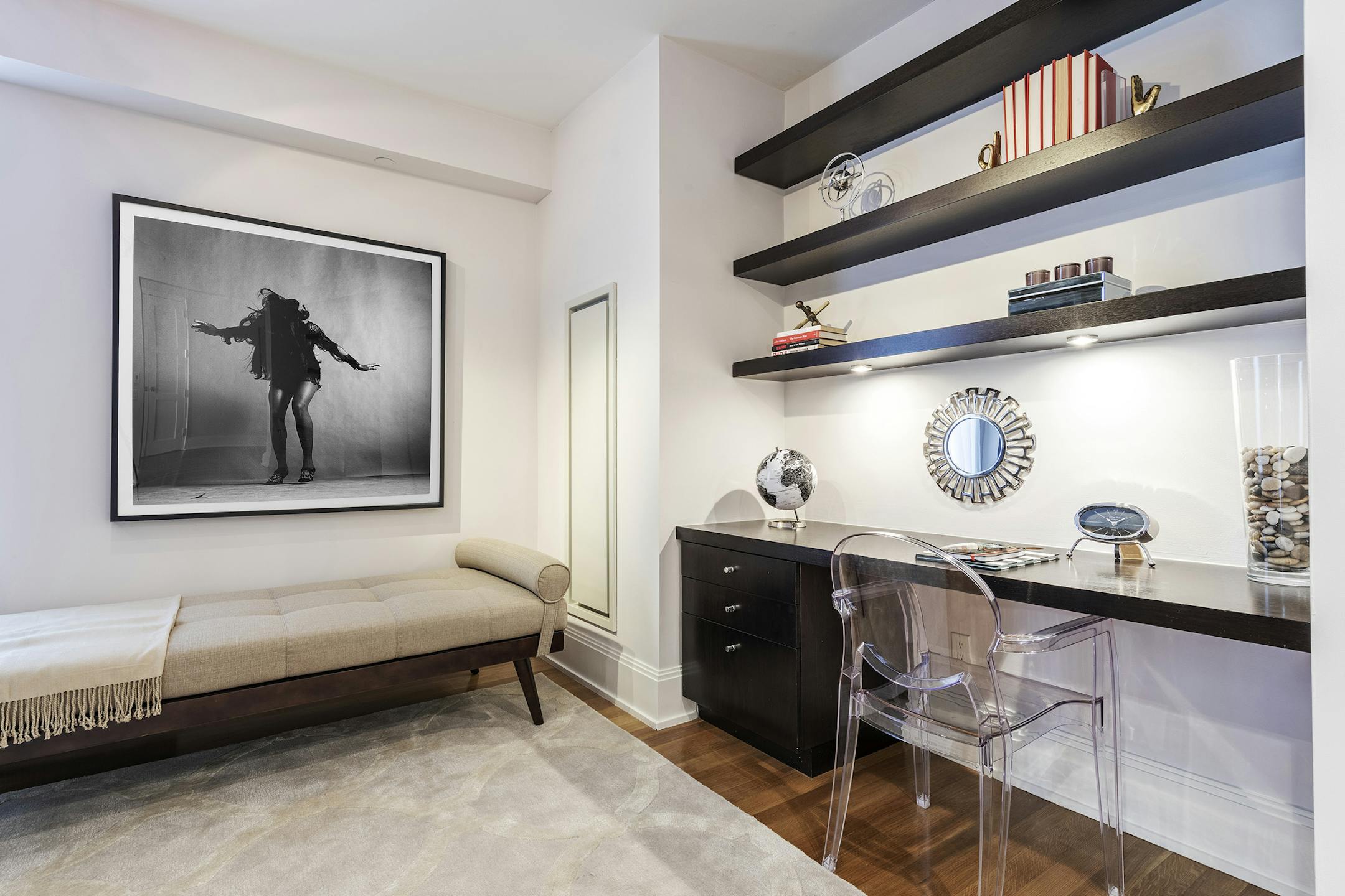 An appealing and welcoming home office.