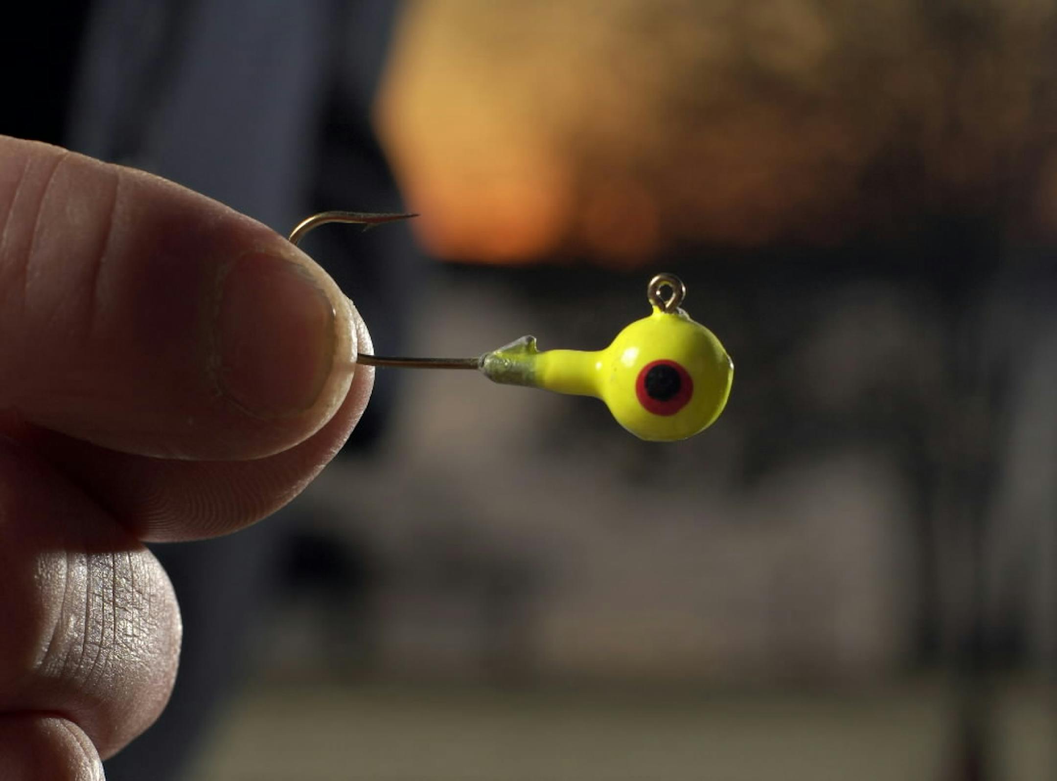 A lead-headed jig, which is popular among opening day walleye anglers in Minnesota.