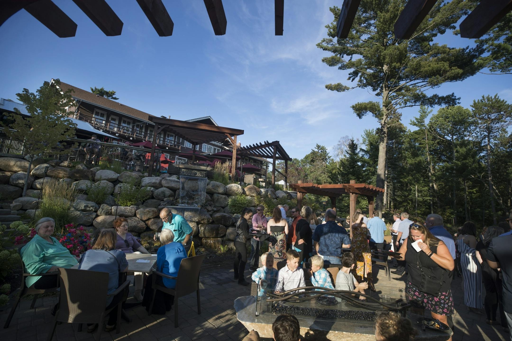 On the Rocks Patio at Grand View Lodge.