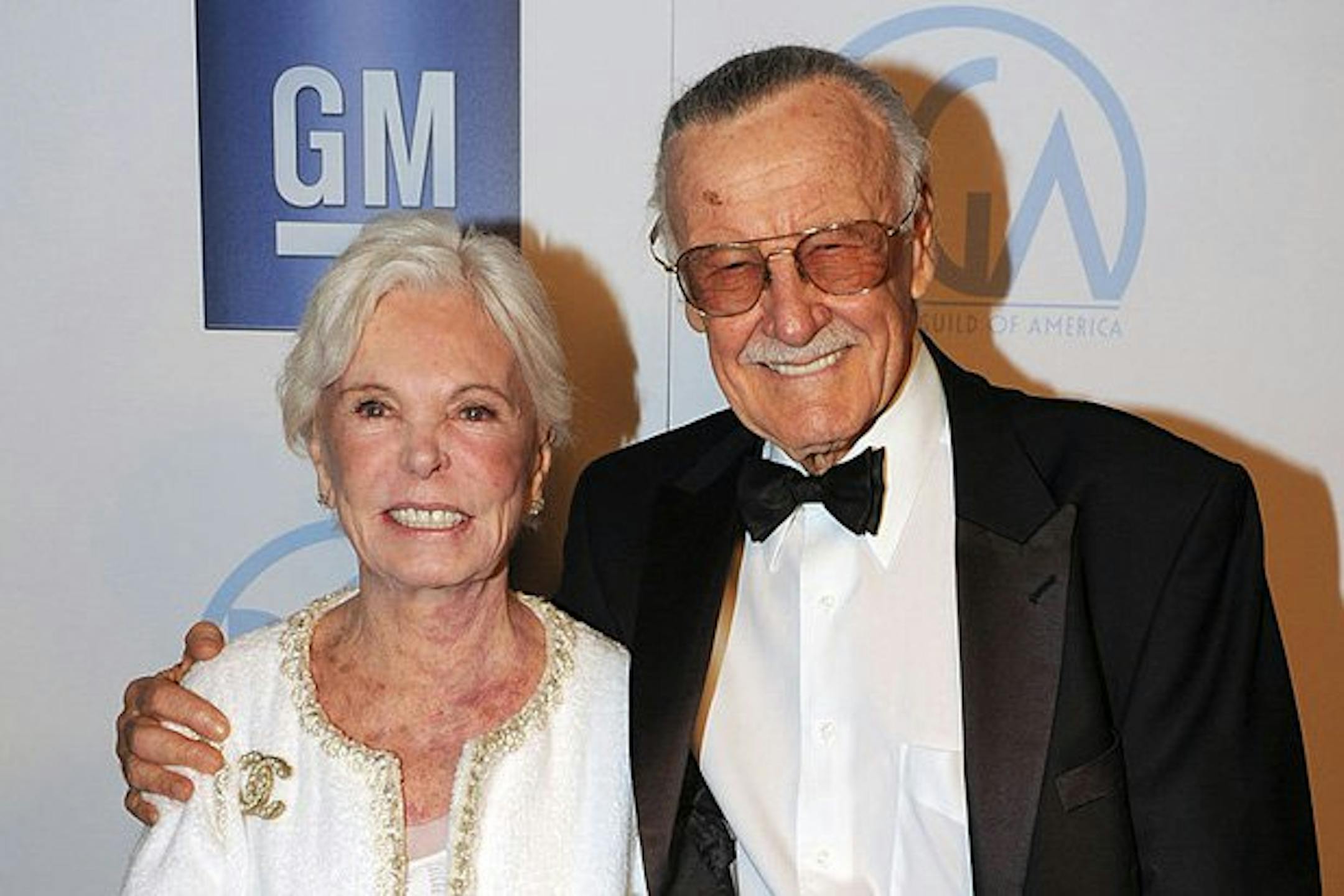 Joan and Stan Lee, shown at a recent entertainment event, were married in 1947.