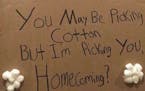 The poster used by a Burnsville High student to ask a black student to the homecoming dance.