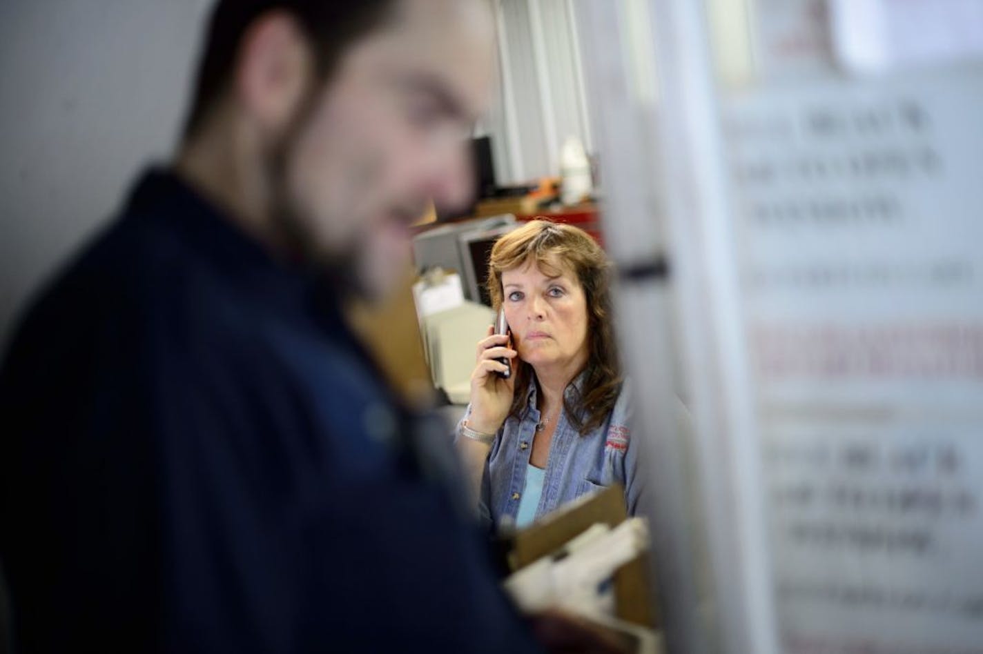 Kristi Nelson and her husband Tim run Tim's Repair Shop, Inc., in Hastings.