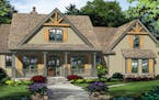 Home plan: Warm, welcoming Craftsman with space to spare