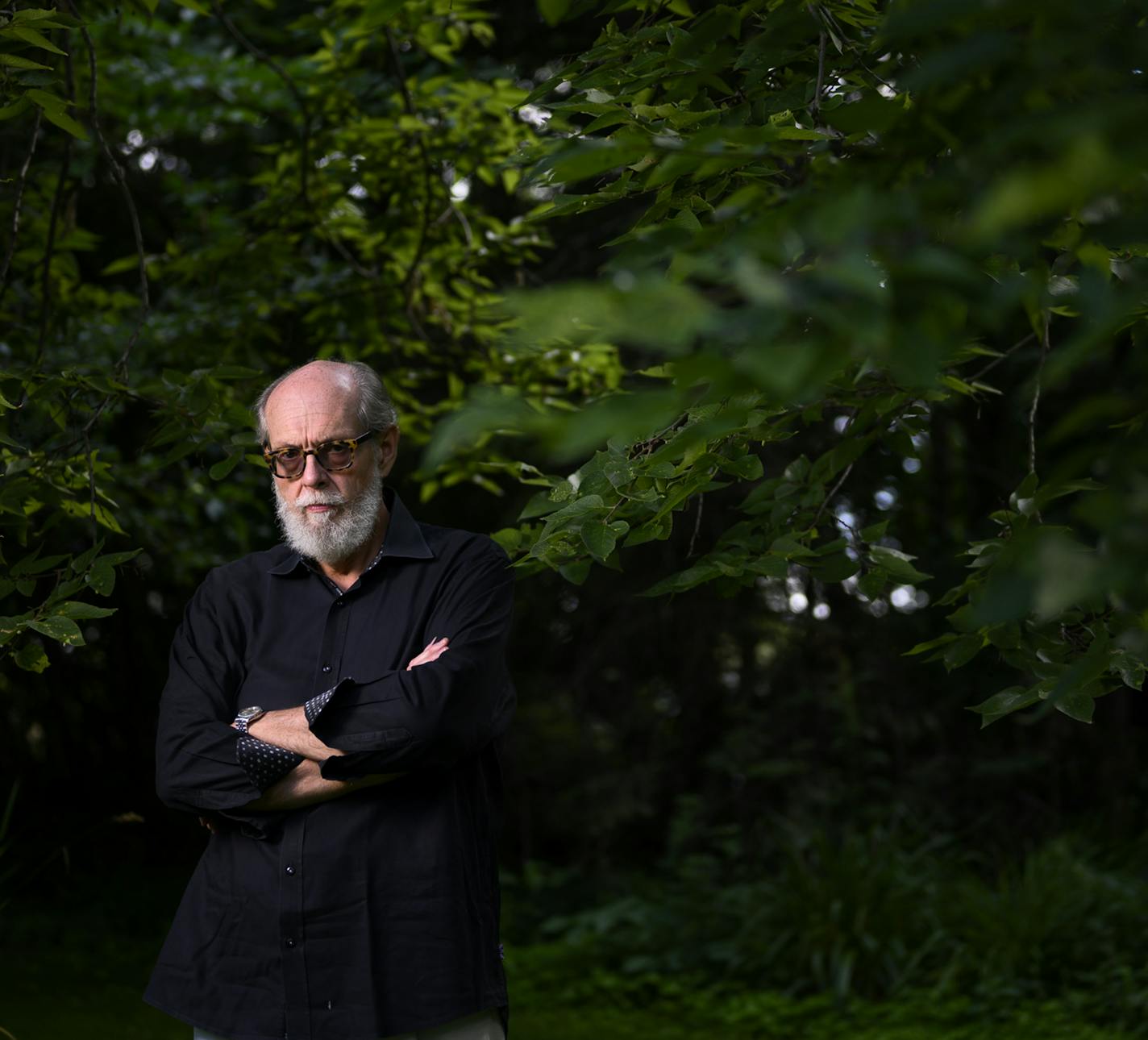 Writer Jeffrey Hatcher was photographed in the backyard of his home on Friday, July 17, 2020 in Wayzata, Minn. ] aaron.lavinsky@startribune.com Writer Jeffrey Hatcher was photographed in the backyard of his home on Friday, July 17, 2020 in Wayzata, Minn.