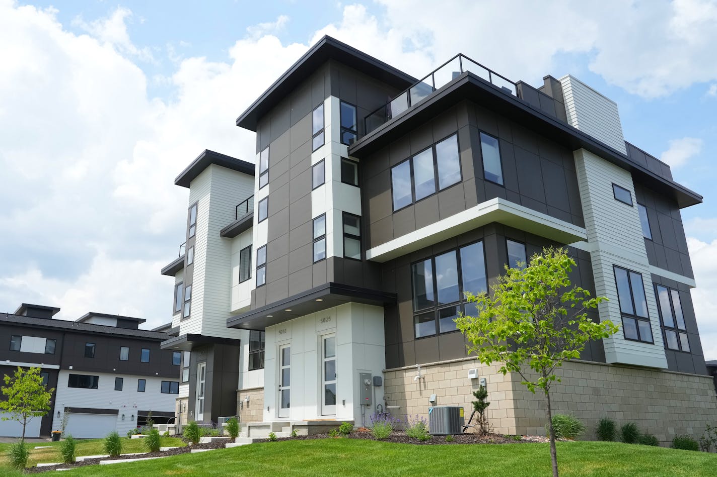 A three-bedroom "urban townhouse" by RT Urban Homes at Spirit of Brandtjen Farms in Lakeville.