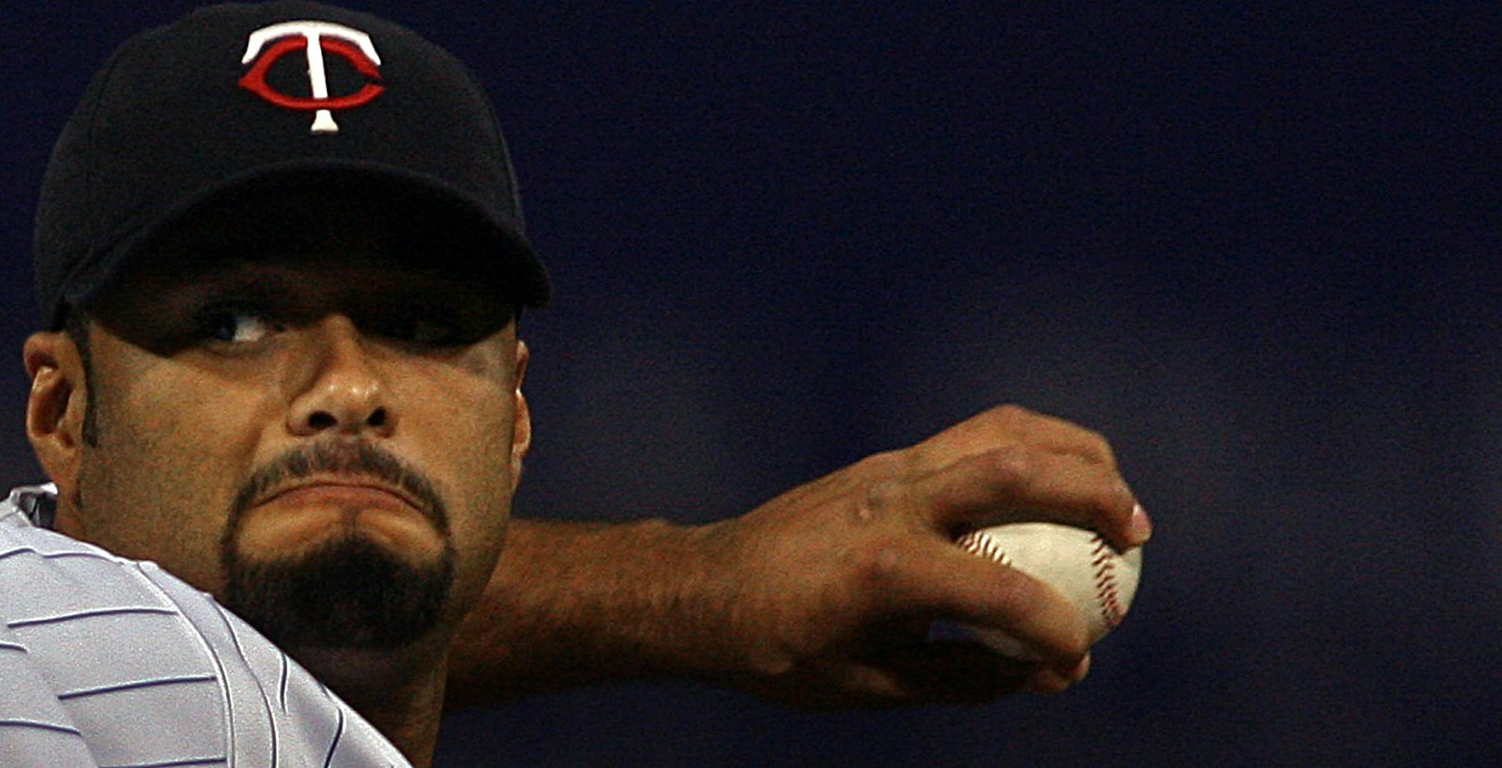 Twins lefthander Johan Santana won two American League Cy Young Awards in 2004 and 2006. He pitched his last truly masterful game for the Twins in August of 2007 before being traded to the Mets in February of 2008.