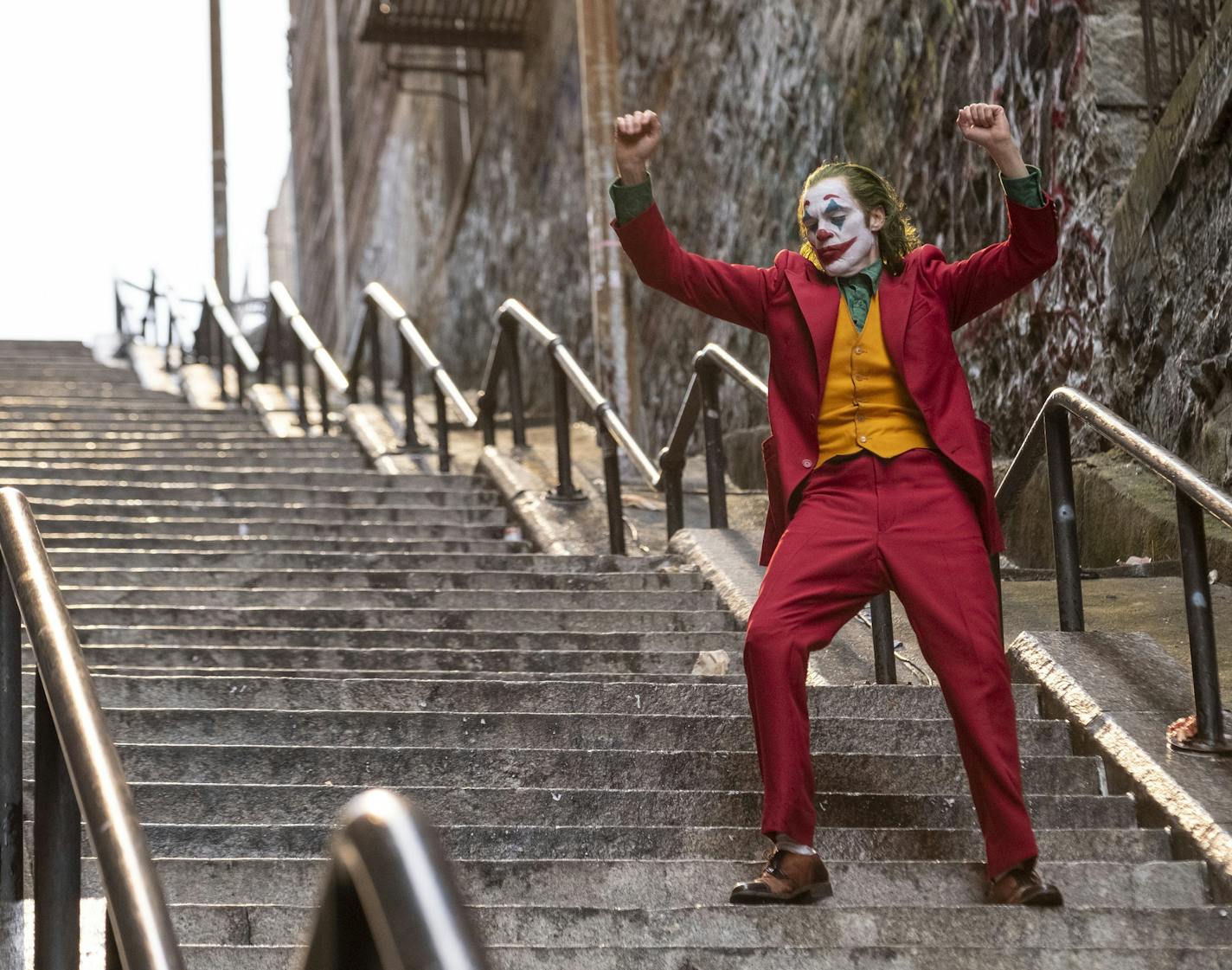 Joaquin Phoenix's dance down the staircase in "Joker"has become instantly iconic.