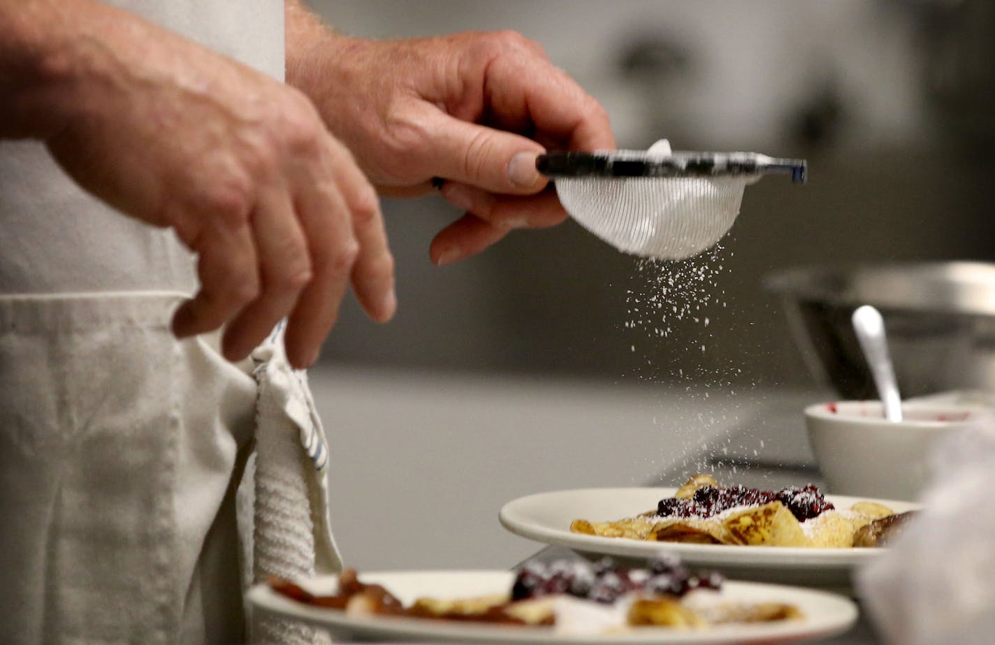 Brent Olson, owner of the Inadvertent Cafe in Clinton, Minn., knew nothing about cooking or business before he took over, so he taught himself from a cookbook.