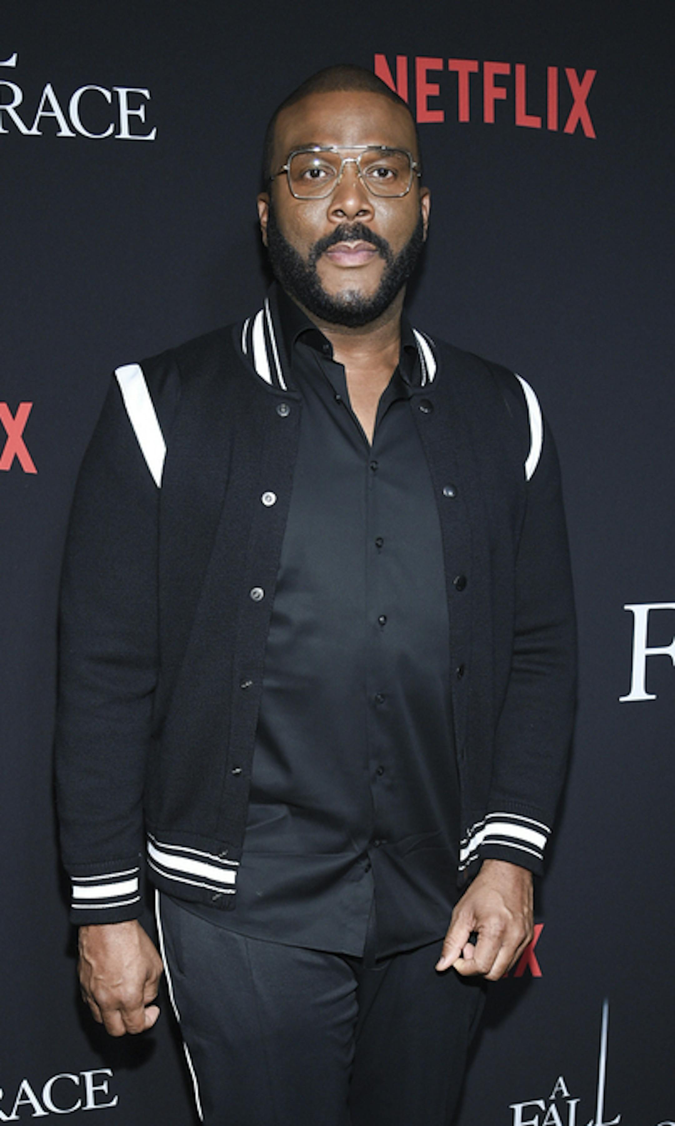 Writer-director-actor Tyler Perry attends the premiere of Tyler Perry's "A Fall from Grace," at Metrograph, Monday, Jan. 13, 2020, in New York. (Photo by Evan Agostini/Invision/AP)