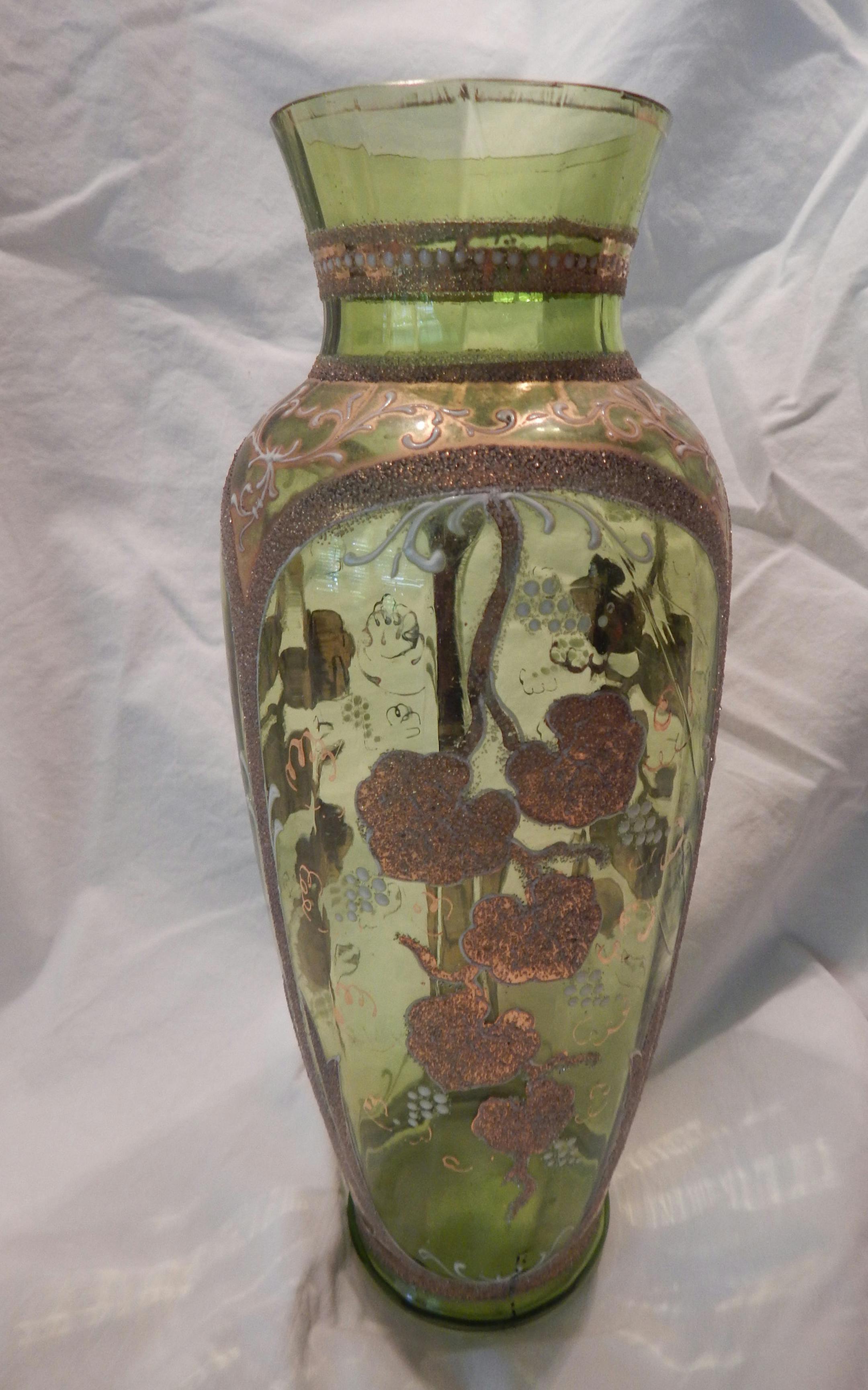 This Bohemian vase was made closer to 1890 than 1860. (Handout)
