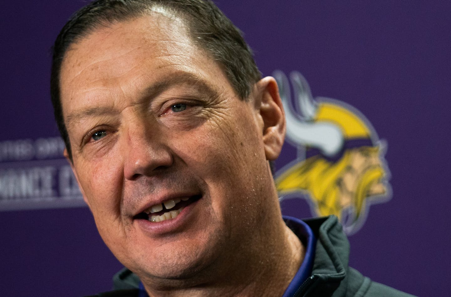 Offensive line/run game coordinator Rick Dennison served as Gary Kubiak&#xd5;s offensive coordinator in Houston and Denver before taking the Bills offensive coordinator job in 2017. ] MARK VANCLEAVE &#xa5; The Vikings introduced their coaches for the 2019 season at their Eagan headquarters Thursday, Feb. 21, 2019.