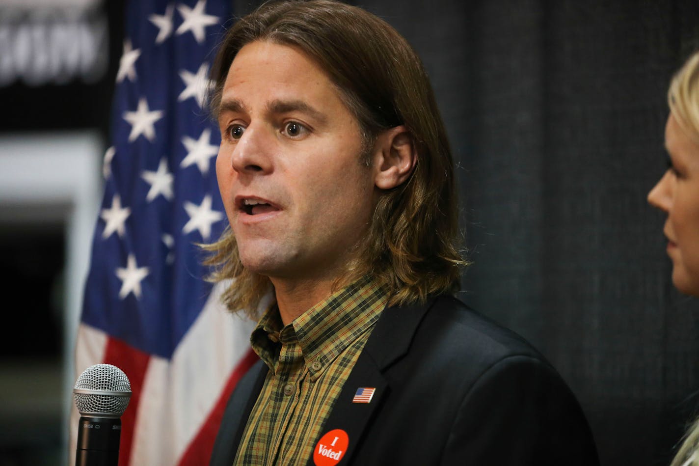 Republican Stewart Mills spoke on election night at Gull Dam Brewing, Nov. 4, 2014, in Nisswa, Minn.