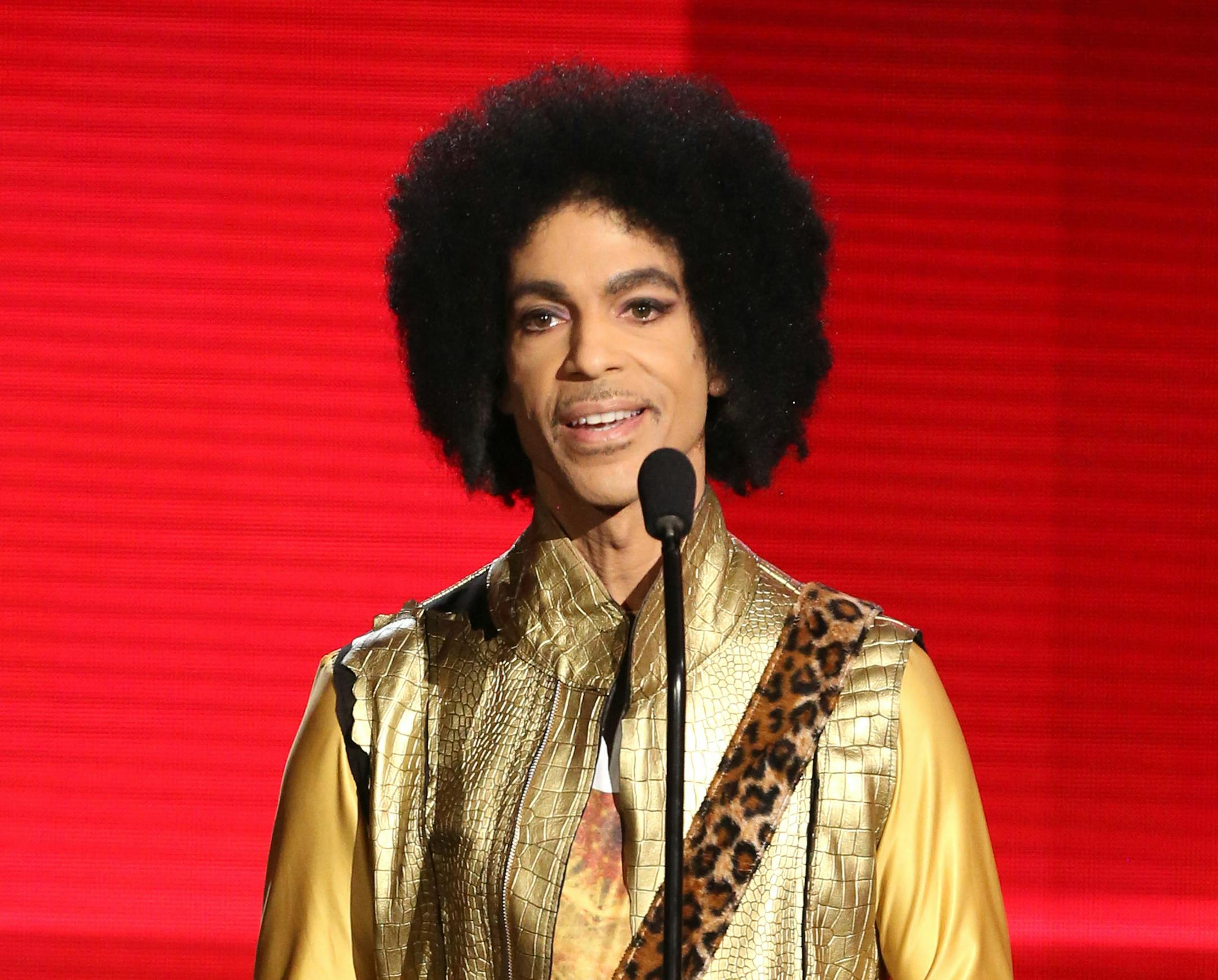 In this Nov. 22 photo, Prince presented the award for Favorite Album for Soul/R&B at the American Music Awards in Los Angeles.
