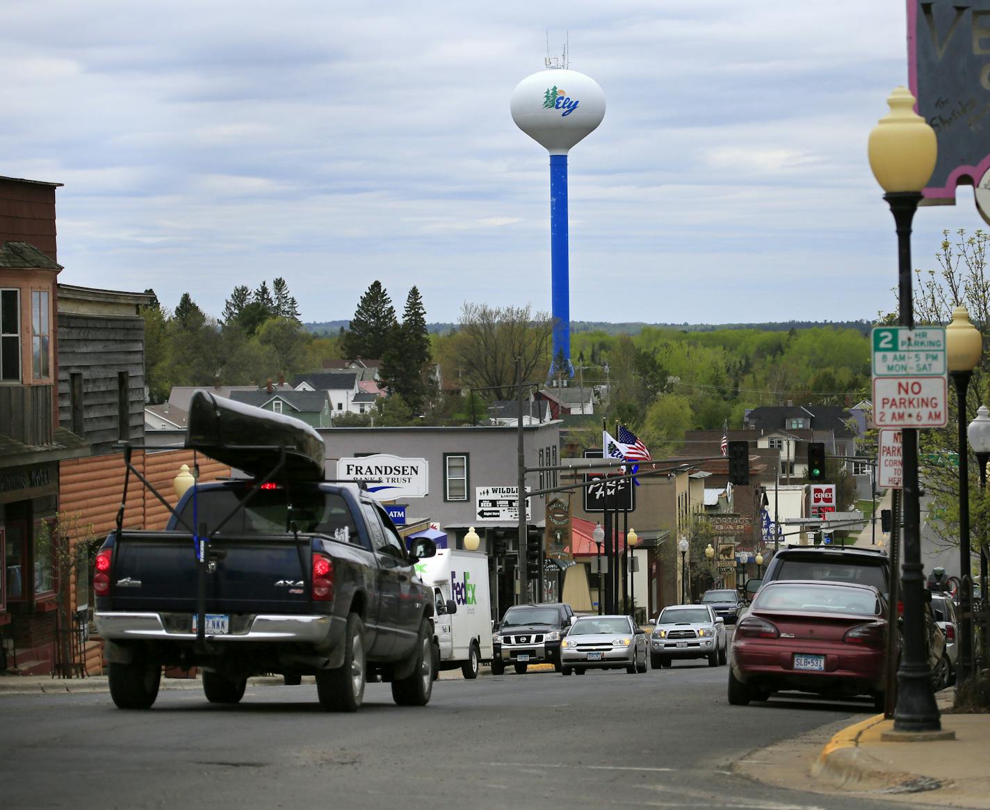 Sheridan Street, the main drag in Ely, is worth a stop before hitting the Boundary Waters Canoe Area.